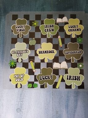 St. Patricks Day DTF Transfer 8×8